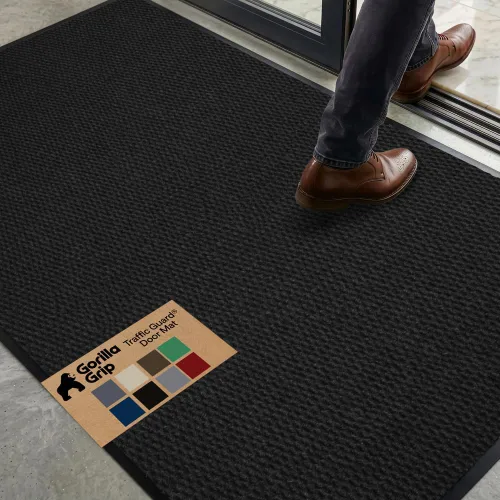 Vista 35 de GORILLA GRIP Traffic Guard - Tapete resistente para interiores y exteriores Negro