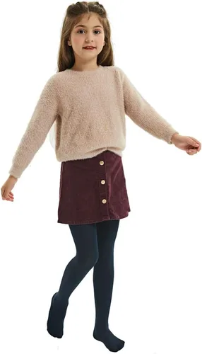Vista 7 de MANZI Mallas forradas de forro polar para niñas de 2 a 10 años, ultra suaves, 2 pares de 400 denier
