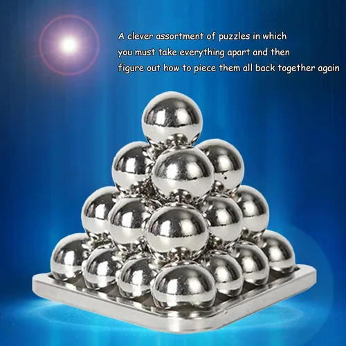 Vista 6 de 5 unids/set rompecabezas de metal rompecabezas conjuntos, 3D desbloqueo rompecabezas entrelazado, nudo de metal rompecabezas juegos mentales, regalo