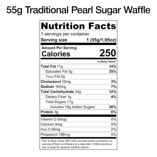 Vista 4 de Auténticos waffles belgas importados de azúcar de perlas (tradicionales, [2x] 3.53 onzas y [3x] 2.7 onzas de gofres)
