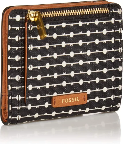 Vista 2 de Fossil Logan - Cartera plegable de cuero con bloqueo RFID para mujer