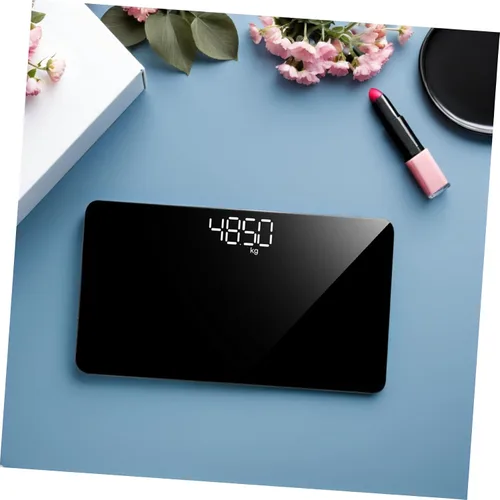 Vista 5 de Báscula digital precisa de peso para mujer, superficie de espejo electrónico recargable