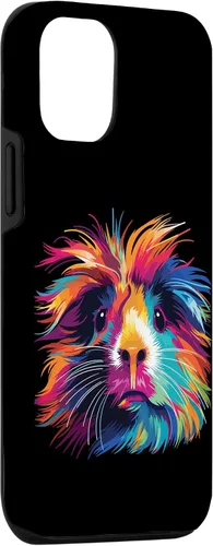 Vista 3 de Funda colorida de conejillo de indias para iPhone 15