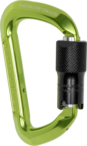 Vista 4 de Puerta de triple bloqueo - Aluminio forjado modificado-D - Acabado anodizado verde - 24kN MBS / 16kN fuerza de la puerta