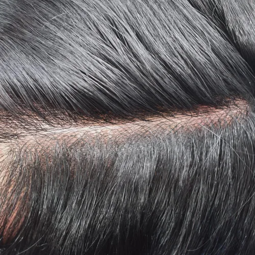 Vista 5 de Mens Toupee Europeo Cabello Humano Toupee Para Hombres Pieza De Pelo V-Looped Sistema De Cabello Para Hombres Piel Super Delgada Hombres Hairpieces