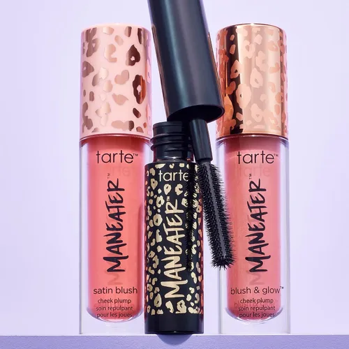 Vista 8 de tarte maneater mascara – Extreme Curl, Instant Volume & Length, 16HR Ultra-Creamy Longwear Eye Makeup Berry & Cinnamon