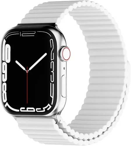 Vista 9 de HeiKe Correa magnética de silicona para Apple Watch Band de 1.929 in 1.811 in 1.772 in 1.732 in 1.654 in 1.614 in 1.575 in 1.496 in para hombres