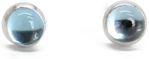 Vista 14 de Pequeños Pendientes de 3mm con Gema para Mujeres y Niñas, Engastados Redondos de Plata de Ley 925