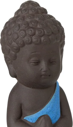 Vista 2 de Mini estatua de Buda, estatua de Buda de bolsillo, pequeña estatua de Buda, estatua de Buda bebé, escultura de Buda pequeña, Buda sentado, Buda