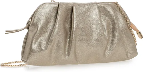 Vista 2 de CHARMING TAILOR Bolso tipo sobre elegante de cuero vegano suave con pliegues de PU para mujer