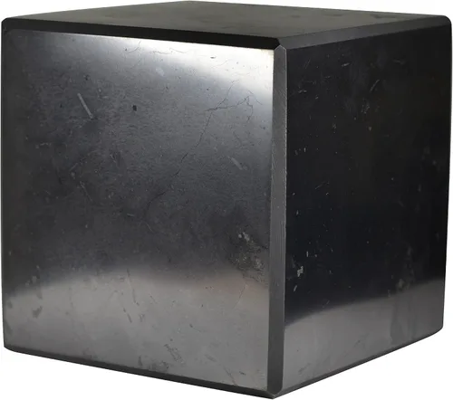 Vista 11 de Shungite World Cubo de shungite auténtico pulido de 1.18 pulgadas / 1.18 pulgadas, cristal curativo natural, cubo negro real, protección