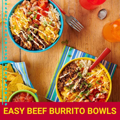 Vista 7 de Old El Paso Condimento para tacos picante y picante, 1 onza (paquete de 32) Extra Heat Compared to Our Mild Taco Seasoning, Seasons Ground Beef or