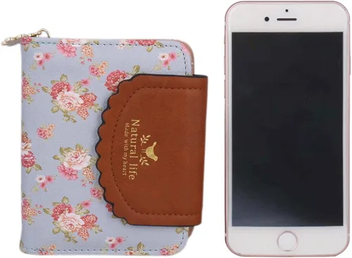 Vista 6 de adoptfade Womens Pequeño cartera Floral cartera titular de la tarjeta