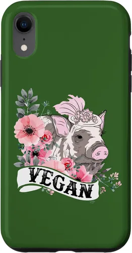Vista 8 de iPhone 14 Vegan Pig Beautiful Vegan Lover Costume Case