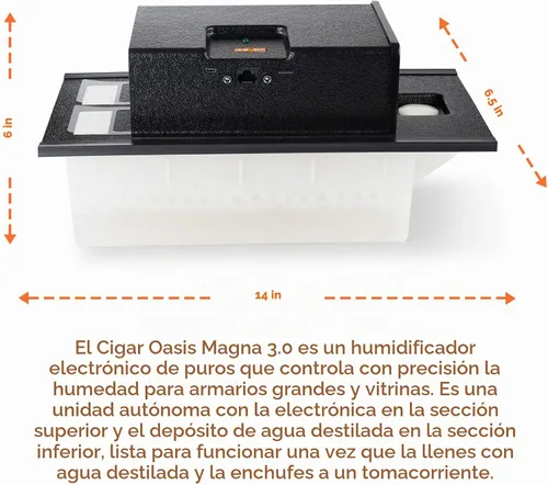 Vista 6 de Humidificador electrónico Cigar Oasis para gabinete / armario Humidificador