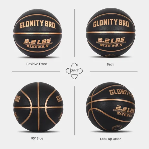 Vista 6 de Baloncesto con peso, color gris, 28.5 pulgadas/29.5 pulgadas, 2.2 libras/3 libras, antideslizante, para exteriores e interiores, para driblar