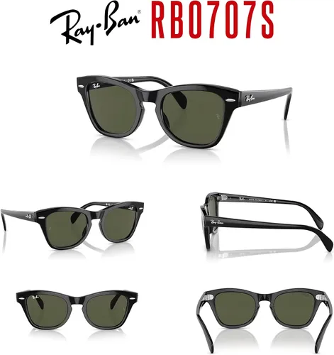 Vista 7 de Ray-Ban RB0707S - Lentes de sol cuadrados para hombre y mujer + paquete con kit de gafas de diseñador iWear