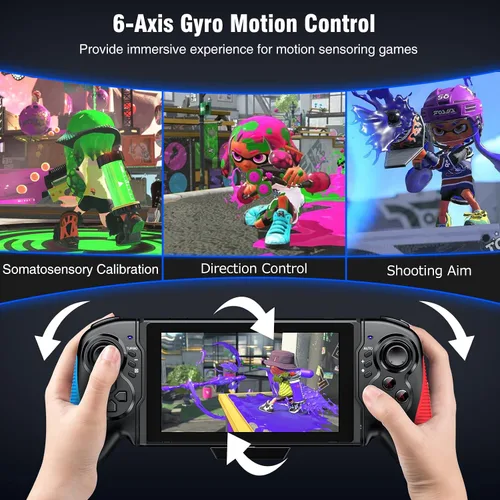 Vista 3 de Switch Controller for Nintendo Switch Pro Controller Switch OLED, One Piece Joypad Controller Replacmement, Ergonomic Handheld Switch Grip