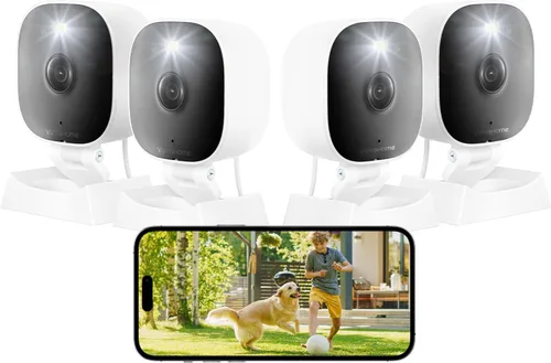 Vista 10 de Cámaras 2K para seguridad del hogar, interior/exterior para monitoreo de bebés/ancianos/mascotas con aplicación de teléfono, Plug & Play, visión