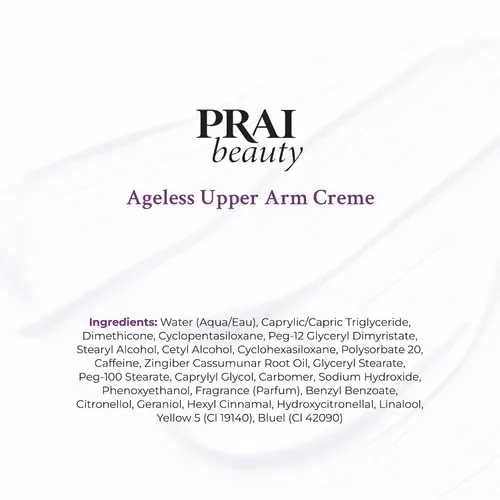 Vista 9 de PRAI Beauty Ageless Upper Arm Creme, Anti-Aging and Repairing Body Cream, Skin Firming and Tightening Lotion for Upper Arm, Firming Lotion for Loose