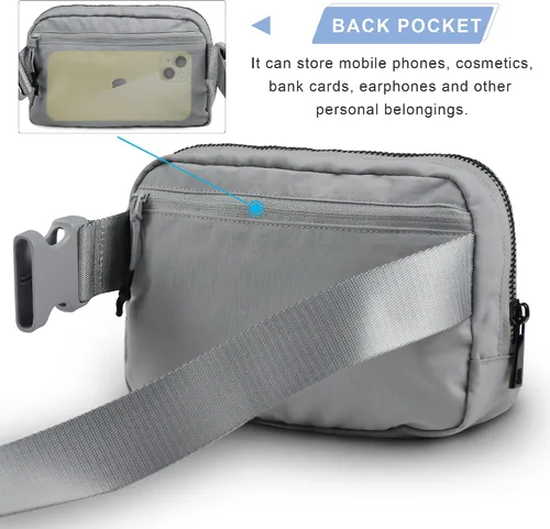 Vista 3 de SNDMOR Bumbag unisex, Gris