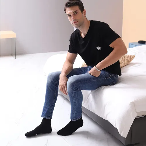 Vista 4 de ZXGXLAW Regalos de cumpleaños para papá, hombres, marido, abuelo, mujeres, idea para el día del padre, Navidad, no estoy durmiendo, calcetines
