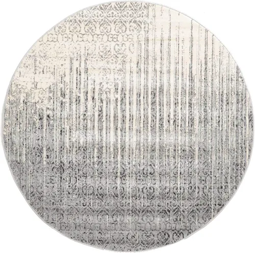 Vista 11 de Unique Loom Del Mar Collection Alfombra de Área - Jennifer (5' 1" x 8' Rectángulo, Gris/Negro)
