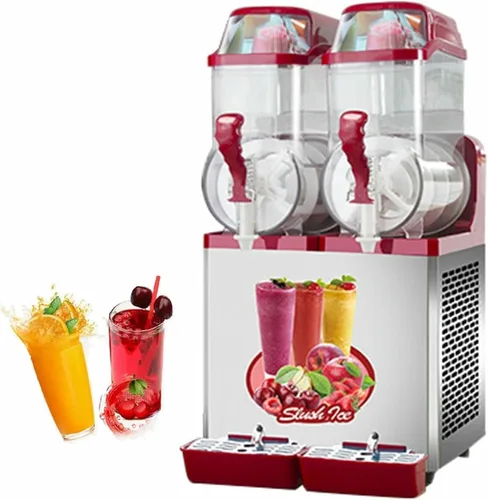Vista 12 de Máquina para hacer hielo en granizado de 12/24/36L, máquina comercial para hacer jugos granizados, máquina de bebidas congeladas de batido