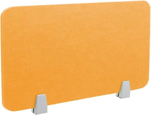 Vista 15 de Icegrey Divisor acústico de escritorio, panel de privacidad, escritorio extraíble absorbente de sonido con 2 clips para centros de llamadas de Beige