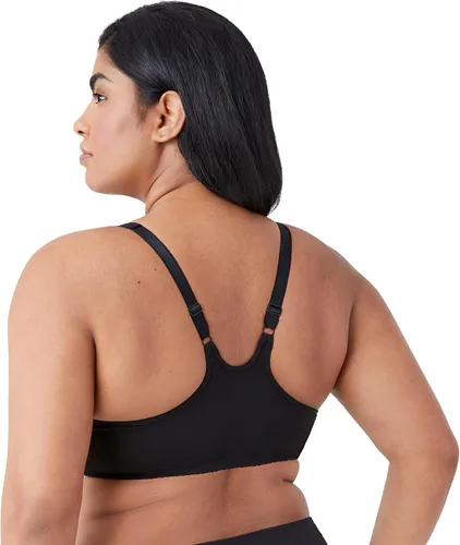 Vista 3 de Wacoal Body By Wacoal - Brasier sin forro con espalda cruzada y cierre frontal para mujer