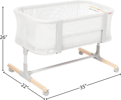 Vista 6 de Skip Hop Cuna para bebé, Cozy Up 2 en 1 cama y moisés, gris