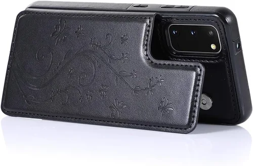 Vista 7 de Funda de teléfono para Samsung Galaxy S20 Glaxay S 20 5G de 6.2 pulgadas con protector de pantalla de vidrio templado y tarjetero con soporte