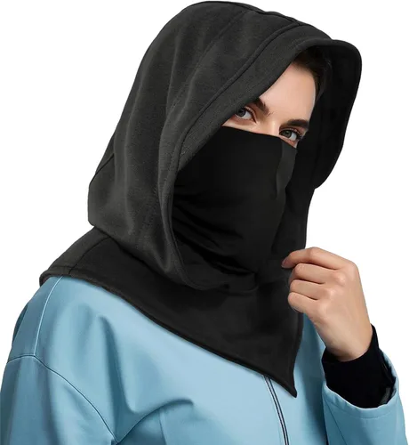 Vista 8 de Polaina transpirable para la cara y el cuello para uso diario, calentador de invierno Bufanda con capucha de Halloween Punk Rogue Amplia