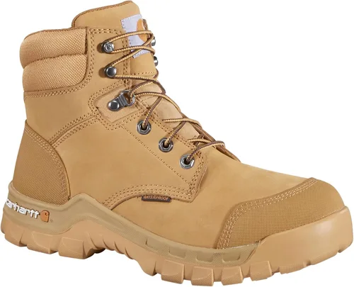 Vista 7 de Carhartt Botas de trabajo resistentes y flexibles para hombre de 6 pulgadas, Trigo, talla única