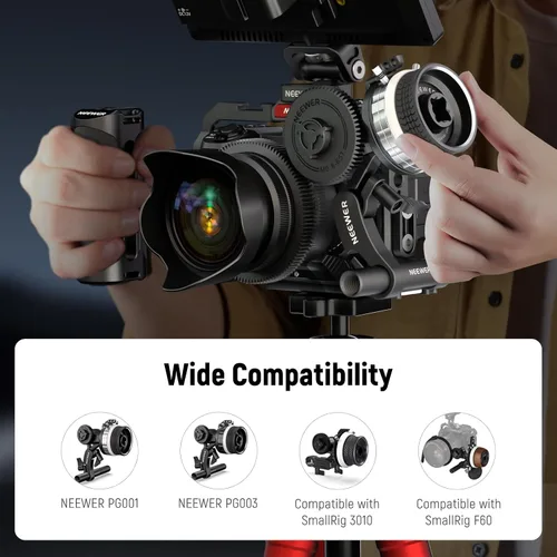 Vista 7 de NEEWER Engranaje M0.8-65T para seguimiento de enfoque, estándar 0.8 MOD y 65 dientes compatible con SmallRig Follow Focus y NEEWER Mini Follow