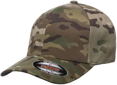 Vista 2 de Flexfit Gorra atlética de béisbol ajustada para hombre Blanco (Alpine White)