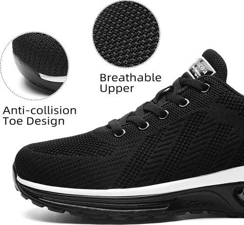 Vista 2 de Lamincoa Tenis de correr para mujer, ligeros, con cojín de aire, para caminar, tenis para mujer