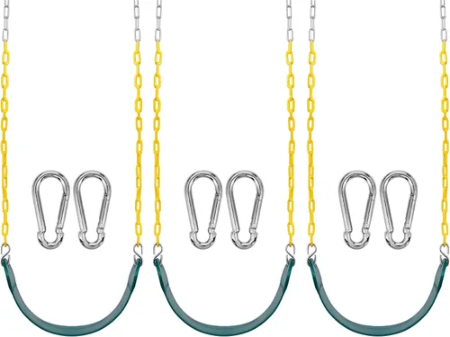 Vista 7 de Sorbus Cuna para bebé - Columpio para niños pequeños con respaldo alto, columpio tipo cubeta para bebés y niños pequeños, con cadenas recubiertas