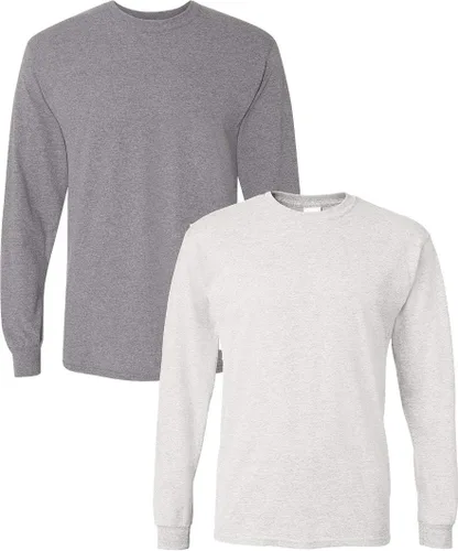 Vista 15 de Gildan - Camiseta DryBlend de manga larga para adulto, estilo G8400, paquete de 2