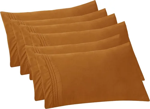 Vista 65 de Elegant Comfort Fundas de almohada sólidas de microfibra de alta calidad hotelera, tejido suave, resistente a las arrugas y a las manchas, fácil