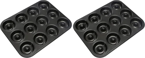 Vista 8 de Webake molde para hornear donas extragrueso y antiadherente, tamaño estándar, con capacidad para 12 donas de 2.8 pulgadas