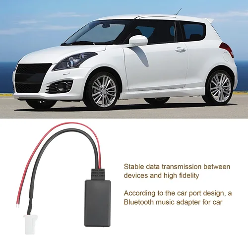 Vista 4 de Fydun Adaptador de cable auxiliar de audio para Swift Vitara Jimny 5.0 módulo de música MP3 AUX en adaptador de cable