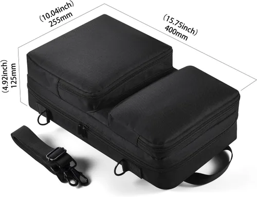 Vista 11 de DJ Control - Funda de viaje para AlphaTheta DDJ-FLX2 y accesorios Mochila portátil para bolso de hombro para Hercules Inpulse 200 MK2/Inpulse 200