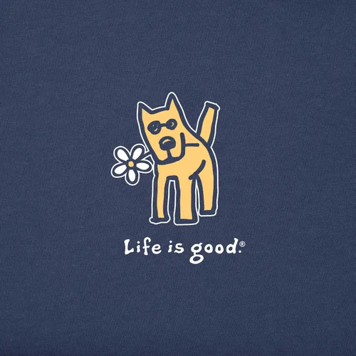 Vista 4 de Life is Good Camiseta vintage Crusher con margaritas para mujer