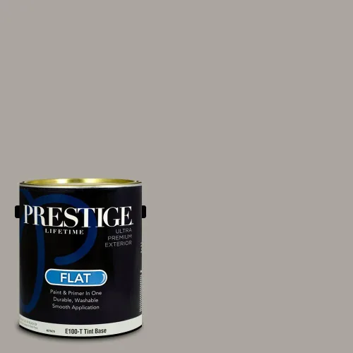 Vista 69 de PRESTIGE Pinturas Pintura Exterior e Imprimación en Uno, 1 Galón, Mate, Combinación Comparable de Sherwin Williams* Black Magic* SW6991-PCM