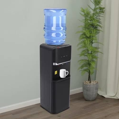 Vista 9 de Dispensador de agua de carga superior, enfriador de agua fría y caliente, 3 ajustes de temperatura, bloqueo de seguridad para niños, dispensador