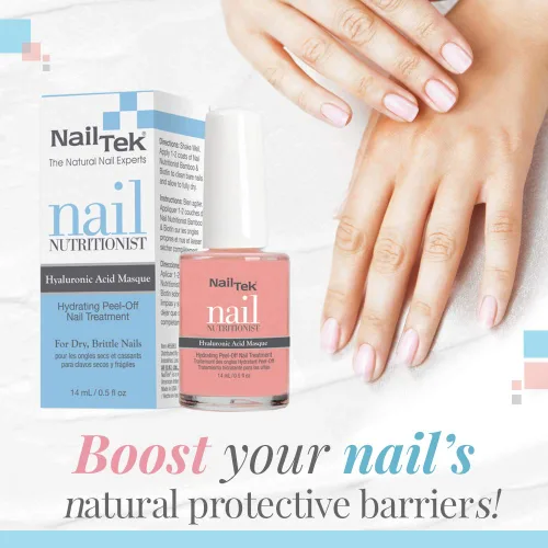 Vista 2 de Nail Tek Nail Nutritionist - Máscara de uñas despegable, color rosa, 0.5 onzas
