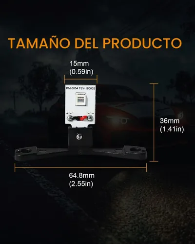 Vista 2 de Qasim módulo LED ojo de demonio DRL para lente de proyector, conversión DIY, ojo rojo demoníaco malvado - 2 paquete
