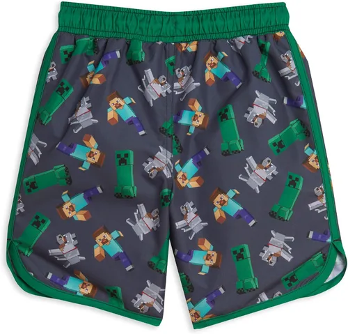 Vista 3 de Minecraft Steve Creeper Alex - Traje de baño de esqueleto para niños pequeños a grandes
