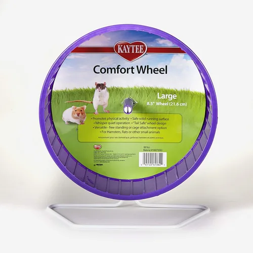 Vista 5 de Kaytee Comfort Ejercicio rueda, 8.5," grande, Multicolor